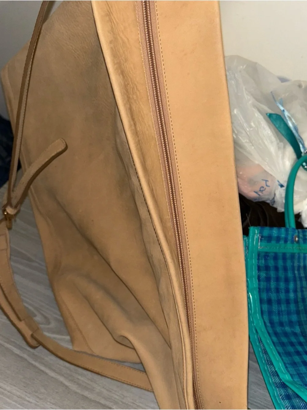 Kelly-Tooke Tan Leather Tote Bag large